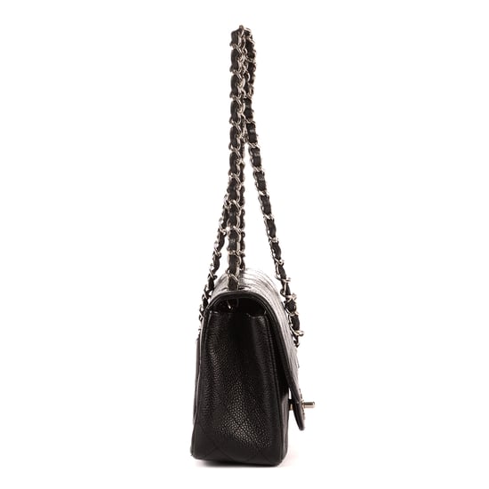 Chanel Classic Mini Flap en Black Cuero de ternero - Image 4