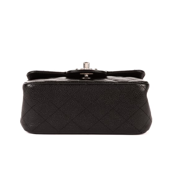Chanel Classic Mini Flap en Black Cuero de ternero - Image 6