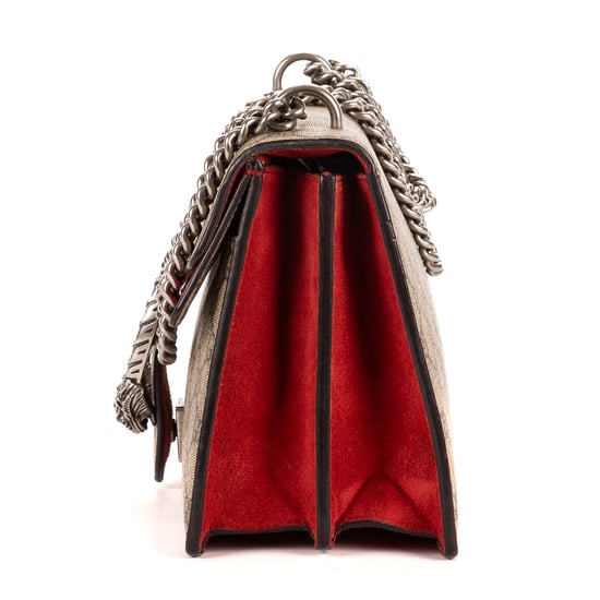 Gucci Dionysus Small en Beige/Rojo Lienzo recubierto - Image 3