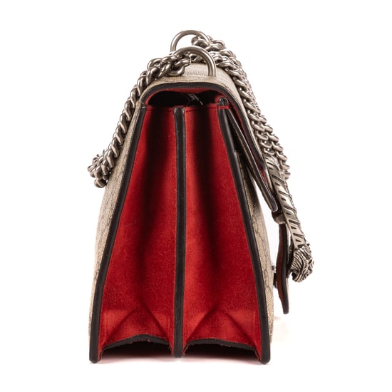 Gucci Dionysus Small en Beige/Rojo Lienzo recubierto - Image 4