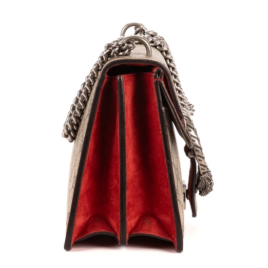 Gucci Dionysus Small en Beige/Rojo Lienzo recubierto - Image 4