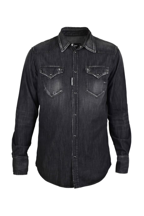 Dsquared2 Camisa vaquera Negro - Image 1