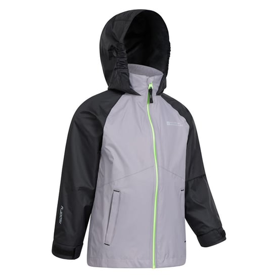 Mountain Warehouse Childrens/Kids Torrent II Waterproof Jacket (Light Grey) - Image 4