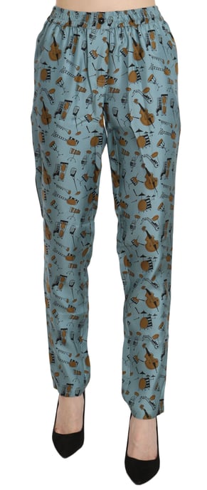 Pantalones con estampado de instrumentos musicales Dolce Gabbana - Image 1