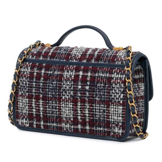 Cartera cruzada de tweed con solapa - Image 2