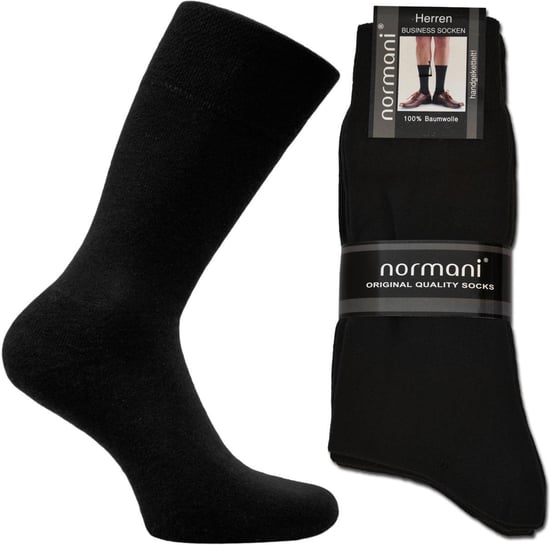 normani 10 pares de calcetines de hombre negros - Image 2