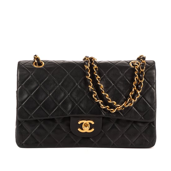 Chanel Classic Double Flap 26 en Black Cuero de ternero - Image 1