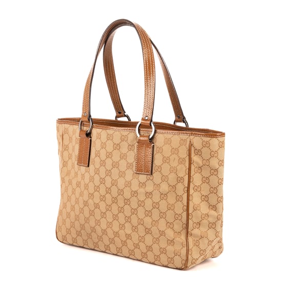Gucci Shoulder Tote  en Tan/Beige Lienzo - Image 2