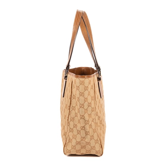 Gucci Shoulder Tote  en Tan/Beige Lienzo - Image 3