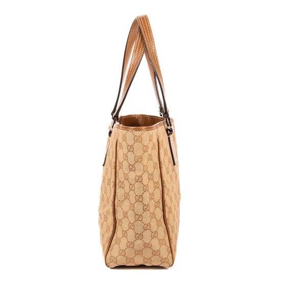 Gucci Shoulder Tote  en Tan/Beige Lienzo - Image 4