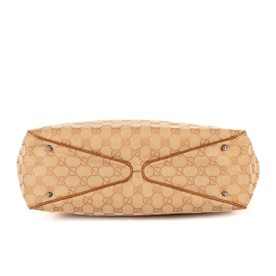 Gucci Shoulder Tote  en Tan/Beige Lienzo - Image 6