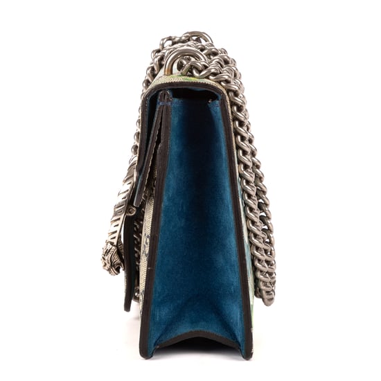 Gucci Blooms Dionysus Mini en Beige/Azul Lienzo recubierto - Image 3