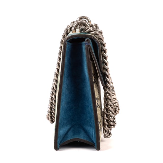 Gucci Blooms Dionysus Mini en Beige/Azul Lienzo recubierto - Image 4