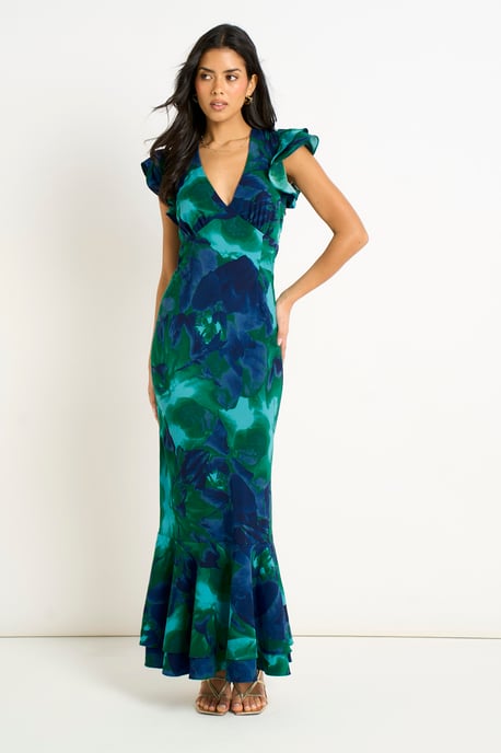 Maxi Vestido Floral Acuarela - Image 1