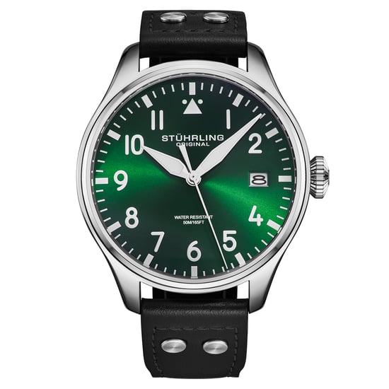 Reloj de piloto de cuarzo Stührling Airman 4078 para hombre de 43 mm - Image 1