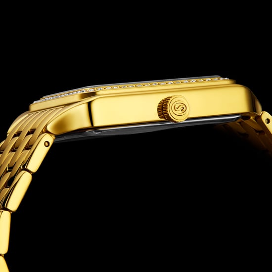 Reloj de cuarzo Stührling Lustra 4061 rectangular de moda con cristales de 32 mm - Image 2
