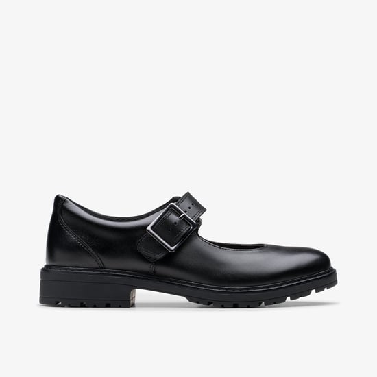 Loxham Walk Youth Black Leather Zapatos - Image 1