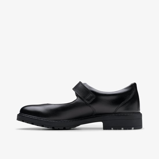Loxham Walk Youth Black Leather Zapatos - Image 4