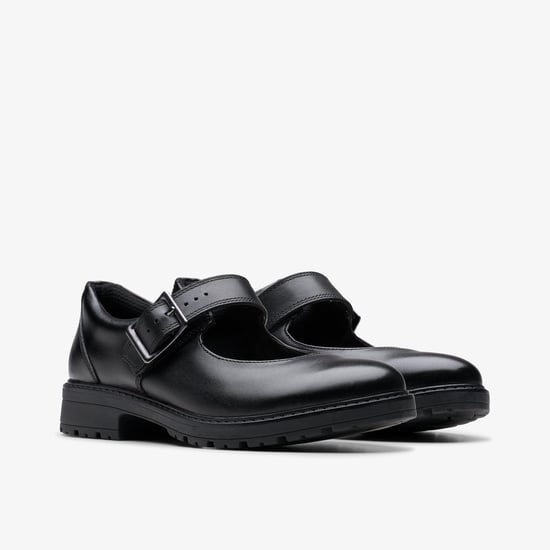 Loxham Walk Youth Black Leather Zapatos - Image 6