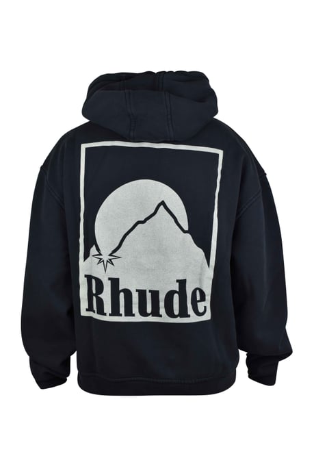 RHUDE Sudaderas con capucha Negro - Image 2