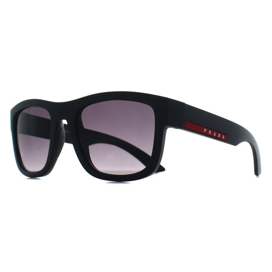 Gafas de sol Prada Sport PS01ZS 1BO09U negro mate gris degradado - Image 3