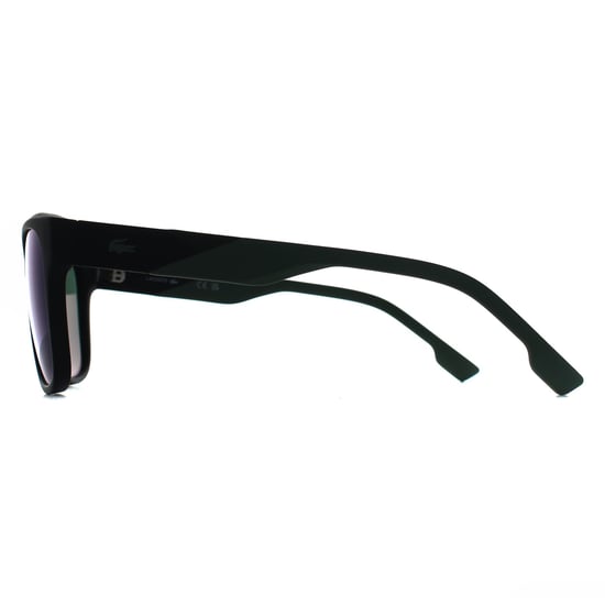 Gafas de sol Lacoste L6043S 002 negro mate espejo verde - Image 4