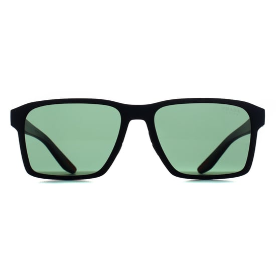 Gafas de sol Prada Sport PS05YS DG006U en caucho negro tuning verde oscuro - Image 1
