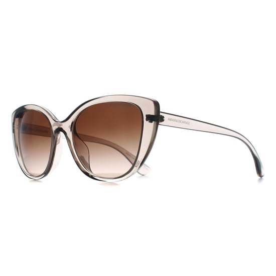Armani Exchange AX4111SU 824013 marrón degradado transparente tundra gafas de sol - Image 3