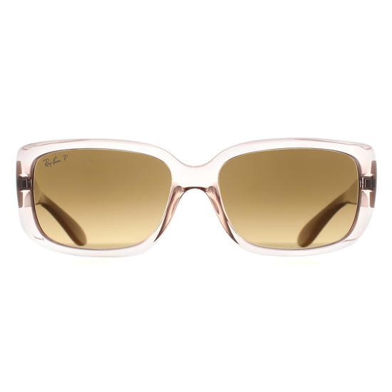 Gafas de sol Ray-Ban RB4389 6644M2 transparentes marrón degradado polarizadas - Image 2