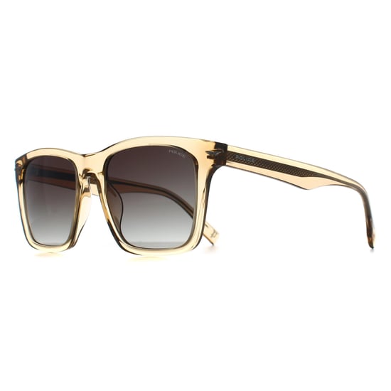 Police SPLN35V Champ 9 0L77 amarillo brillante marrón havana verde degradado gafas de sol - Image 3