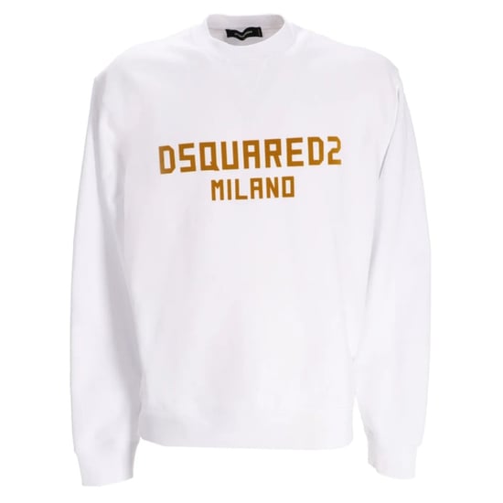 Sudadera Blanca De Corte Moderno Con El Logotipo De Milano De Dsquared2 - Image 1