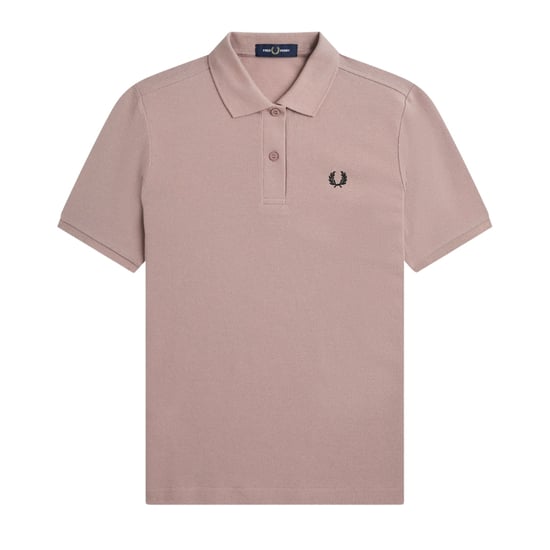 Polo Rosa Oscuro Con Logotipo Negro De Fred Perry - Image 1