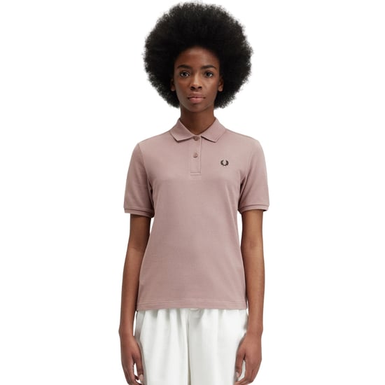 Polo Rosa Oscuro Con Logotipo Negro De Fred Perry - Image 3
