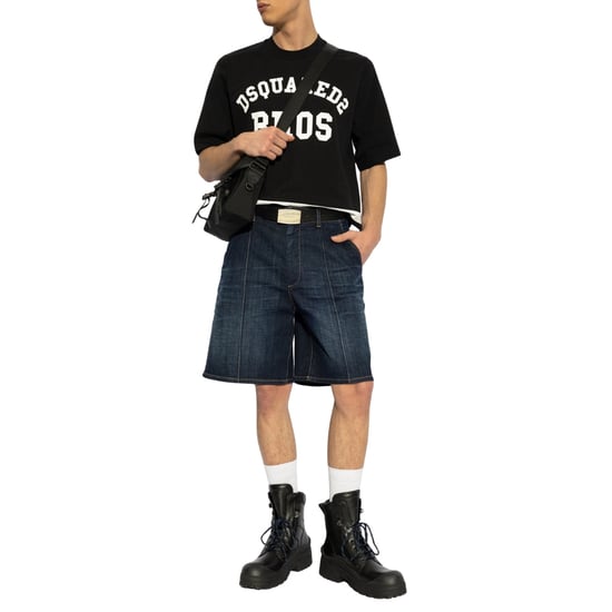 Dsquared2 Bermudas Oscuras Denim Azul Marino - Image 4