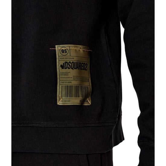 Sudadera Negra Con Diseño De Parche De Dsquared2 - Image 5