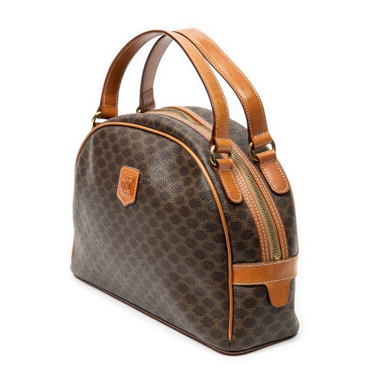 Celine Dome Top Handle  en Brown Lienzo recubierto - Image 2