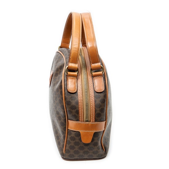 Celine Dome Top Handle  en Brown Lienzo recubierto - Image 3
