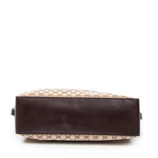 Gucci Horizontal Belt Tote en Beige Lienzo - Image 6