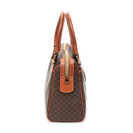 Celine Small Boston en Brown Lienzo recubierto - Image 4