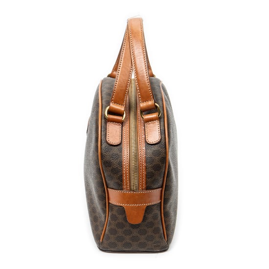 Celine Dome Top Handle  en Brown Lienzo recubierto - Image 3