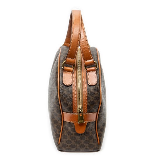 Celine Dome Top Handle  en Brown Lienzo recubierto - Image 4