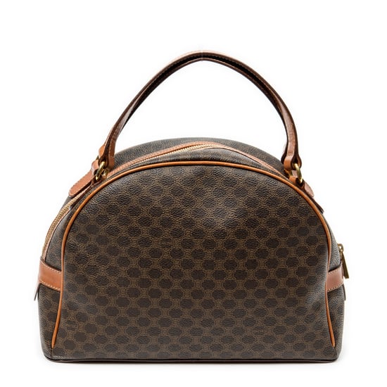 Celine Dome Top Handle  en Brown Lienzo recubierto - Image 5