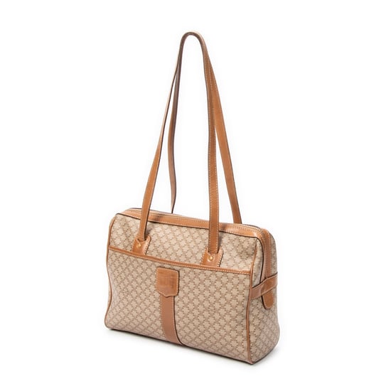 Celine Shoulder Boston en Beige Lienzo recubierto - Image 2