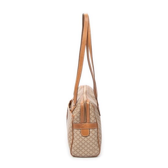 Celine Shoulder Boston en Beige Lienzo recubierto - Image 3