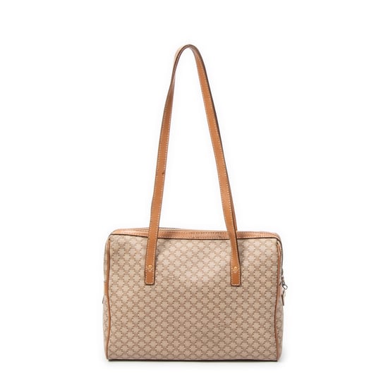 Celine Shoulder Boston en Beige Lienzo recubierto - Image 5