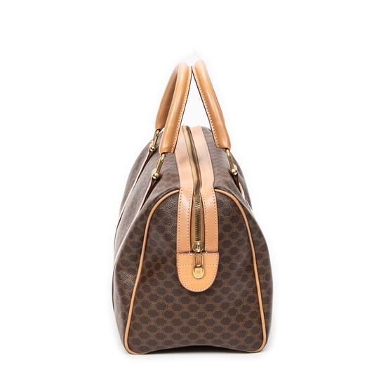 Celine Medium Boston en Beige Lienzo recubierto - Image 4