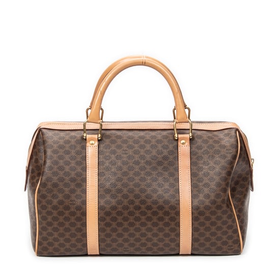 Celine Medium Boston en Beige Lienzo recubierto - Image 5