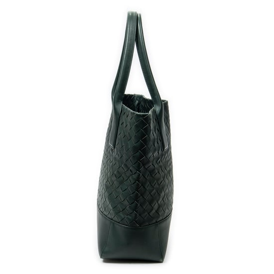 Bottega Veneta Vertical Tote  en Verde Cuero de ternero - Image 4