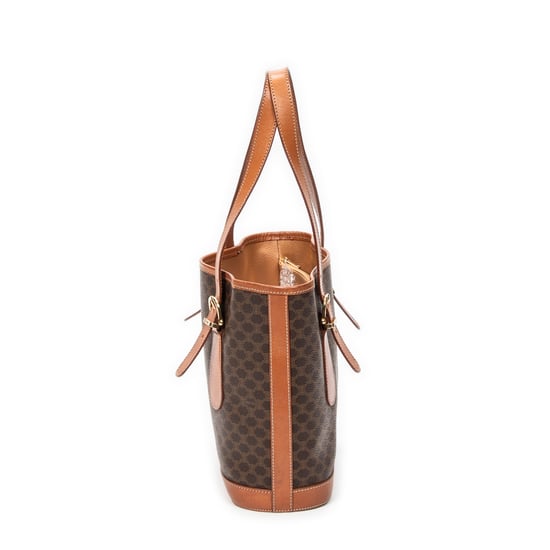 Celine Bucket Tote  en Brown Lienzo recubierto - Image 3