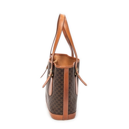Celine Bucket Tote  en Brown Lienzo recubierto - Image 4